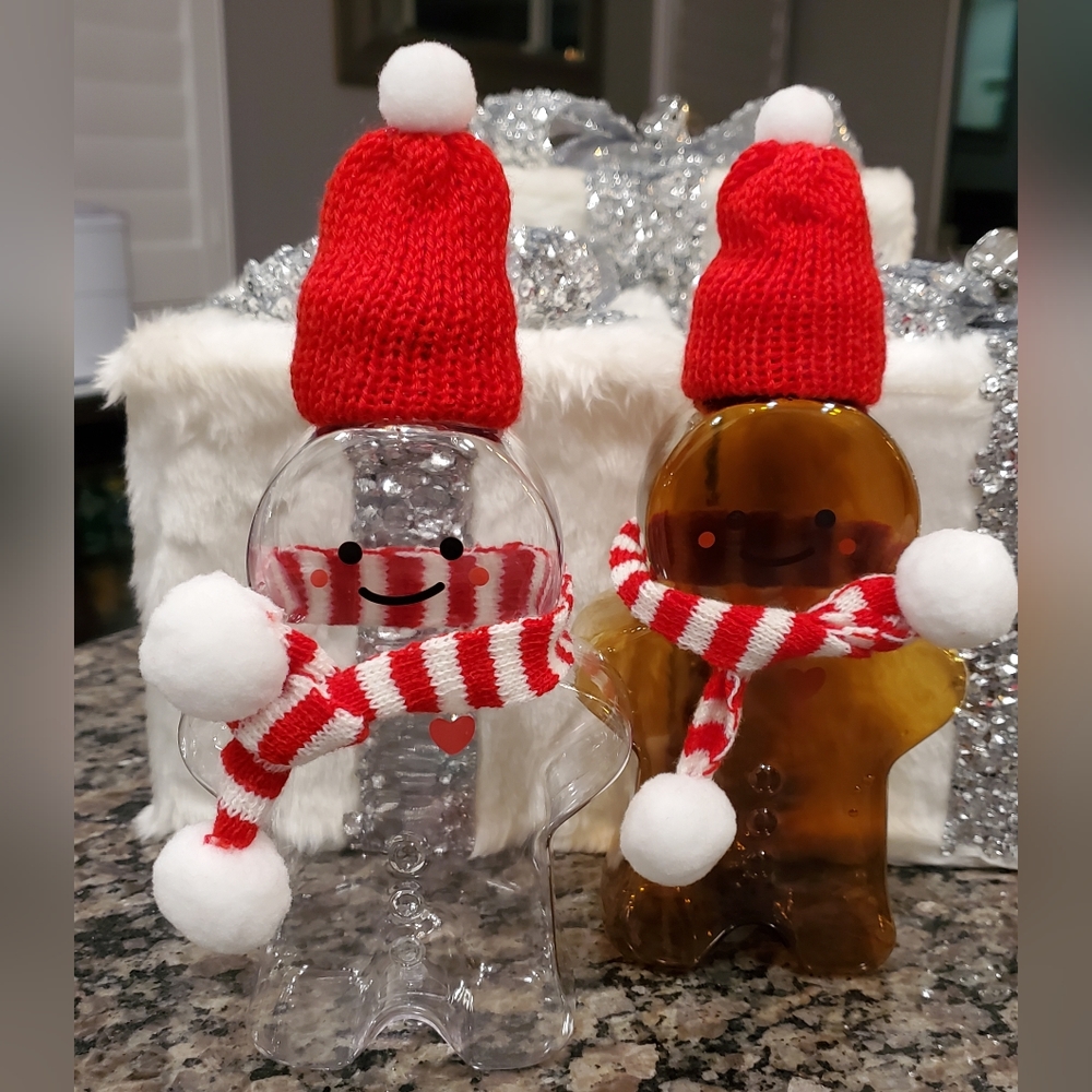 Two Plastic Gingerbread Man Cups - image 2